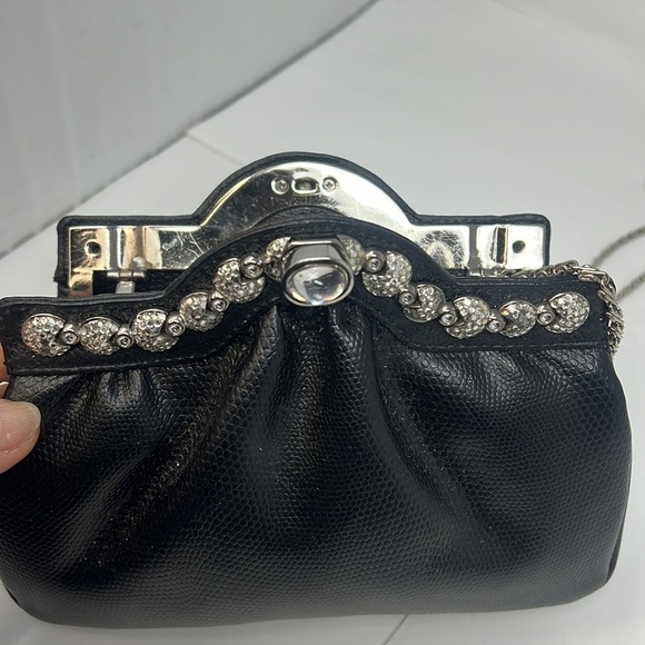 Leather Evening Shoulder Bag Clutch Bag - Picture 9 of 14